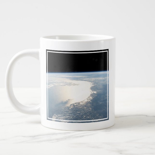 Taza De Café Gigante Sunglint Reflexiona Sobre El Golfo De México (Izquierda)