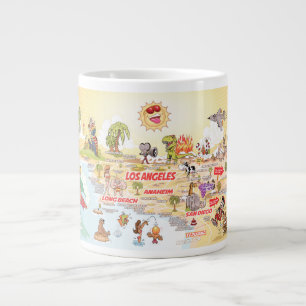 Taza De Café Gigante Sunny California Beach Paradise Jumbo Mug
