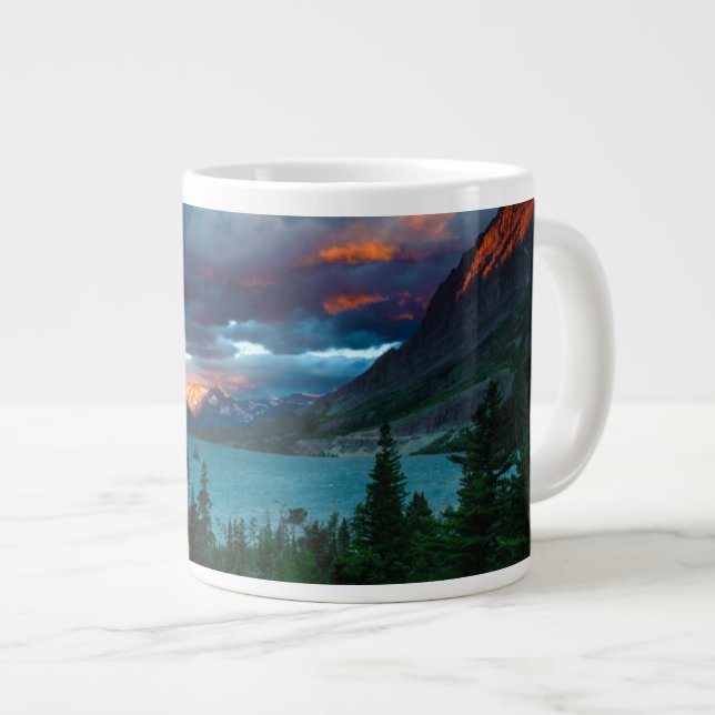 Taza De Café Gigante SunRise en el lago St. Mary (Derecha)