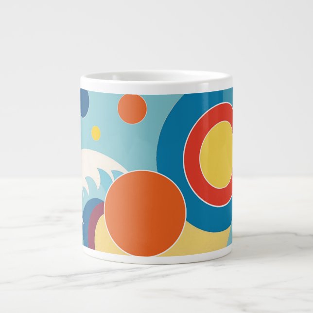 Taza De Café Gigante Sunrise Ocean Wave (Frente)