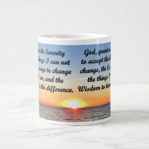 TAZA DE CAFÉ GIGANTE SUNRISE SERENITY PRAYER MUG