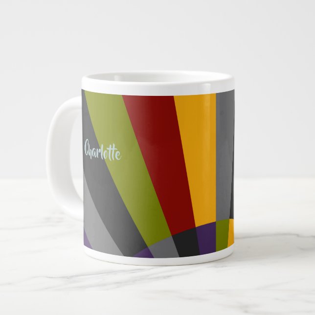 Taza De Café Gigante Sunrise Sunset Personalizado Jumbo Mug (Izquierda)