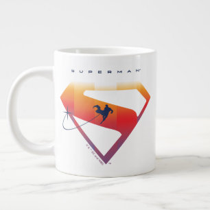 Taza De Café Gigante Sunset Soar Superman Shield