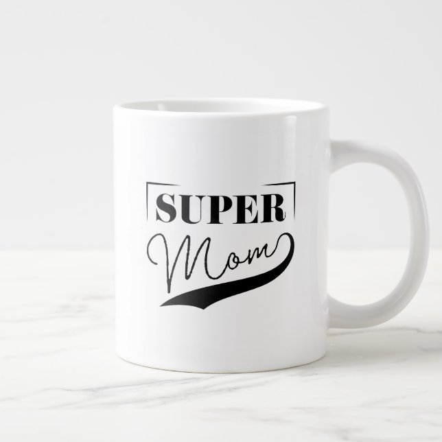 Taza De Café Gigante Super Mamá (Derecha)