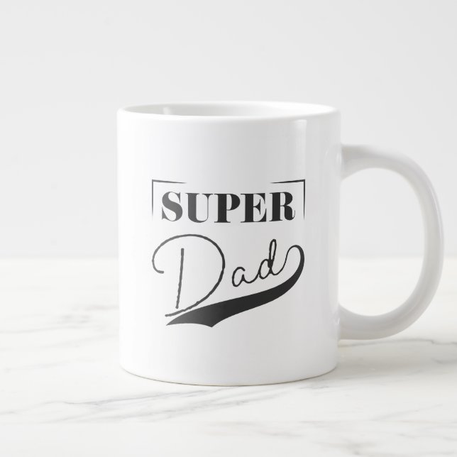 Taza De Café Gigante Super Papá (Derecha)