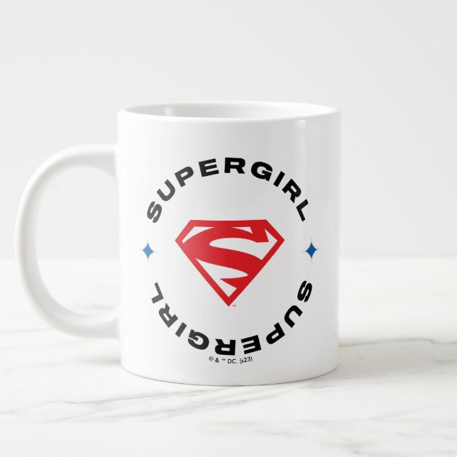 Taza De Café Gigante Supergirl Age of Heroes Circle S-Shield (Izquierda)