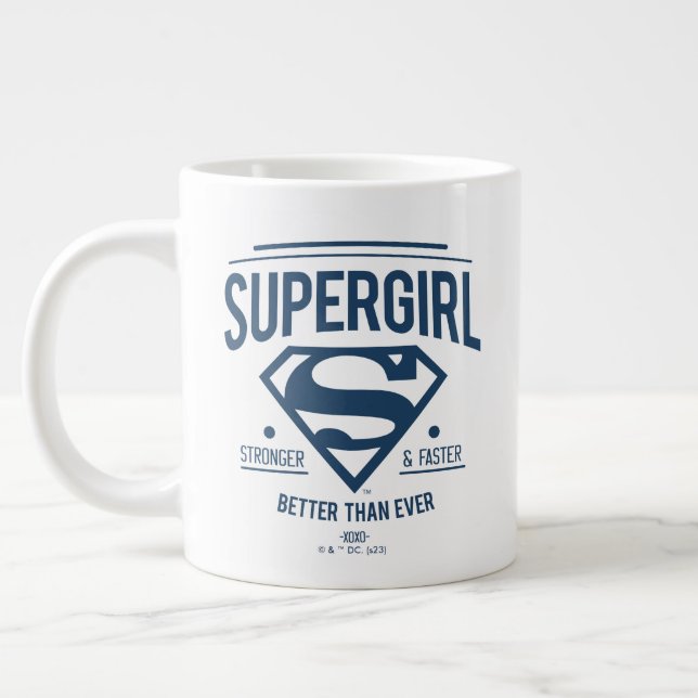 Taza De Café Gigante Supergirl Better Than Ever Retro Graphic (Izquierda)