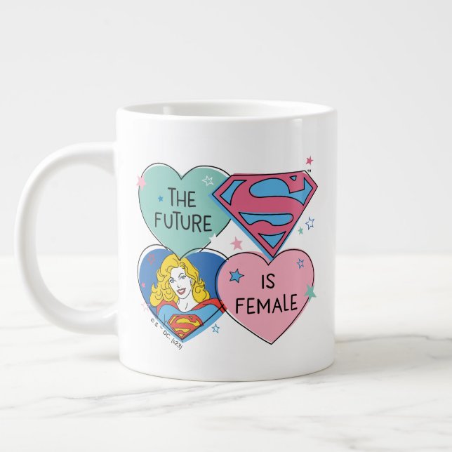 Taza De Café Gigante Supergirl "El futuro es mujer" (Izquierda)