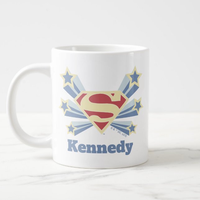 Taza De Café Gigante Supergirl Stars S-Shield (Izquierda)
