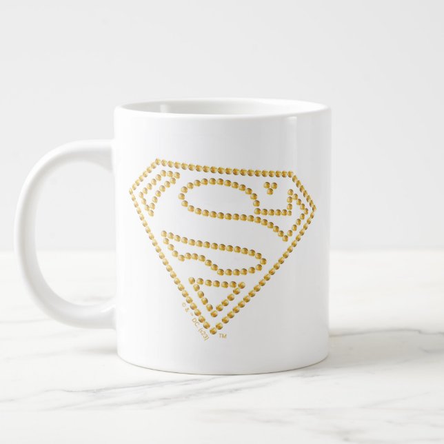 Taza De Café Gigante Supergirl Studded S-Shield (Izquierda)