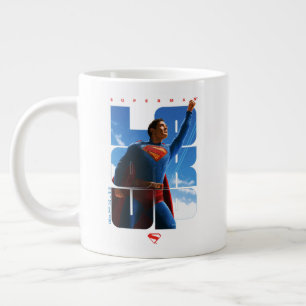 Taza De Café Gigante Superman Look Up Pose