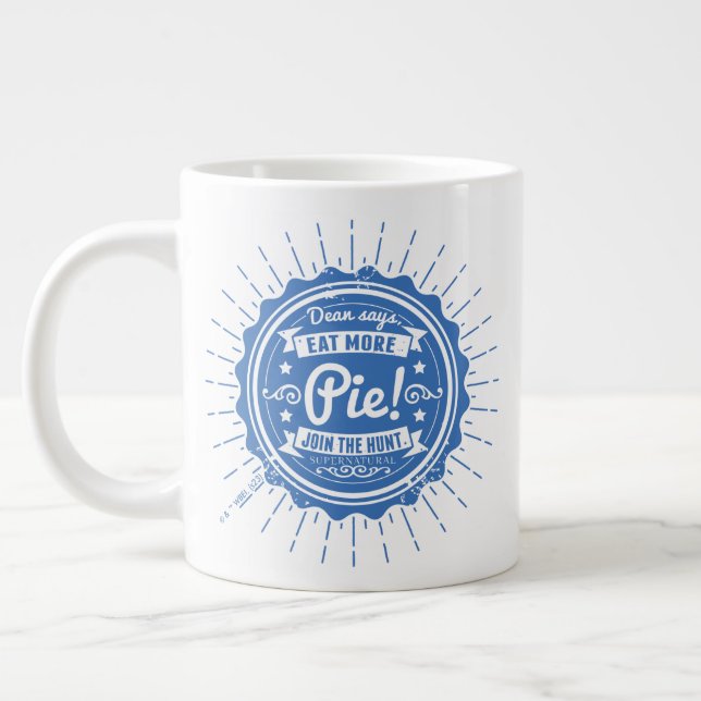Taza De Café Gigante Supernatural "¡Dean dice comer más pieles!" (Izquierda)