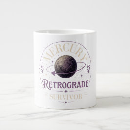 Taza De Café Gigante Superviviente de Mercurio Retrógrado