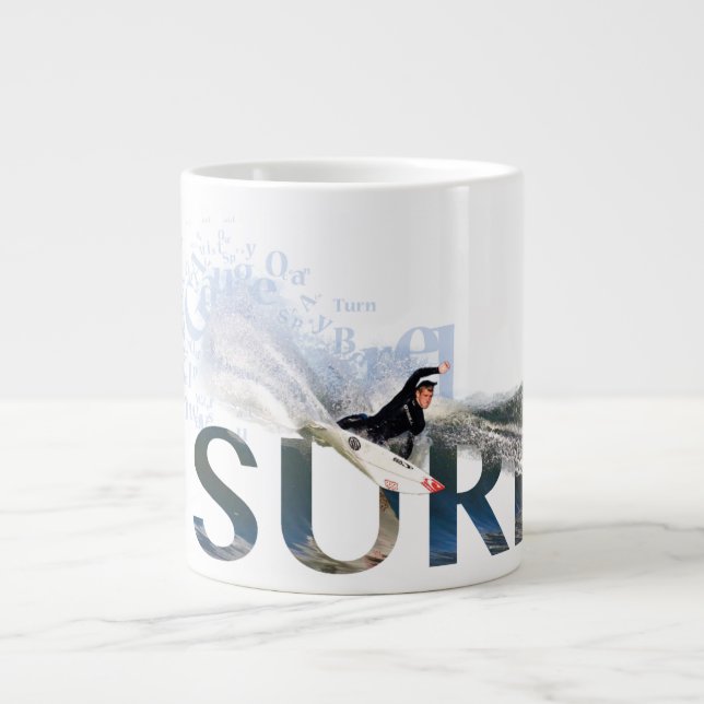 Taza De Café Gigante Surf (Frente)