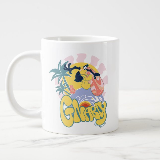 Taza De Café Gigante Surf DAFFY DUCK™ - Gnarly (Izquierda)