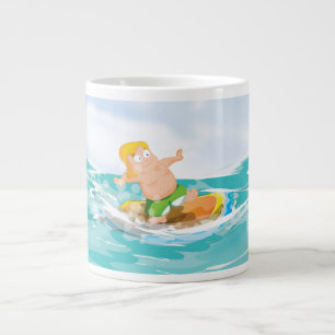 Taza De Café Gigante Surfista