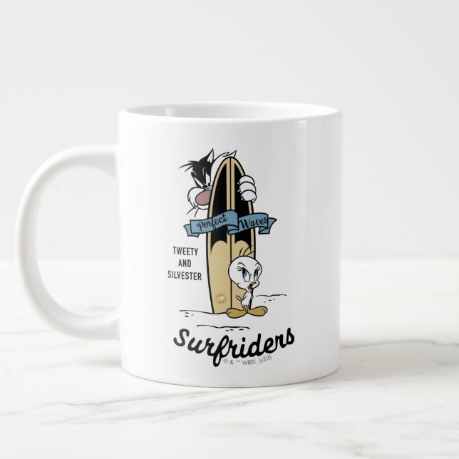 Taza De Café Gigante Surfriders TWEET™ y SYLVESTER™ (Izquierda)