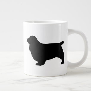 Taza De Café Gigante Sussex Spaniel Perro Raza Silhouettes
