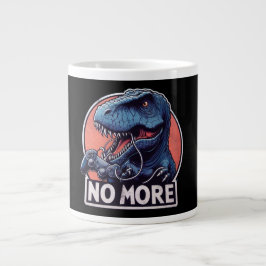 Taza De Café Gigante T-Rex Gamer No More Design