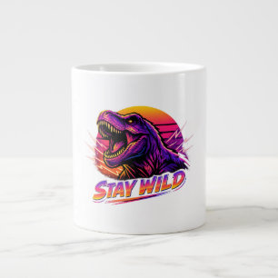 Taza De Café Gigante T-Rex Mantén Salvaje