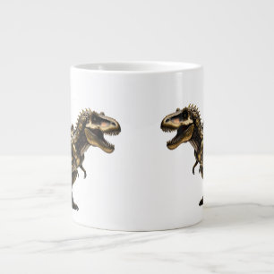 Taza De Café Gigante T-Rex Mech Steampunk – Bestia Dino de Latón