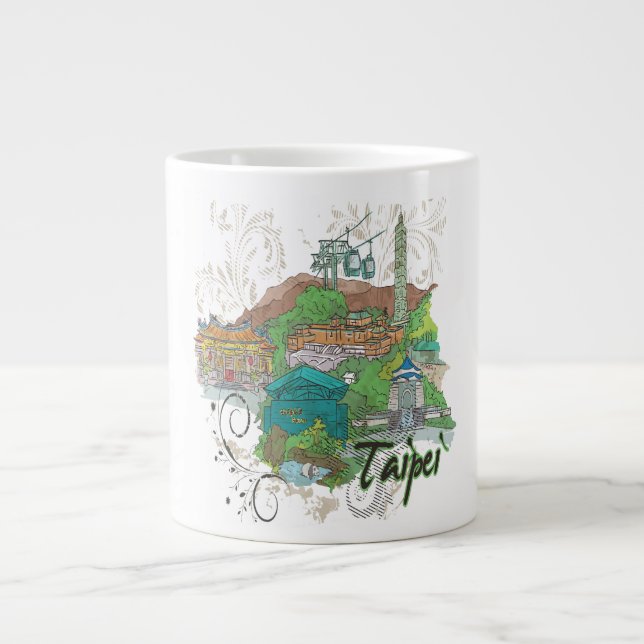 Taza De Café Gigante Taipei (Frente)