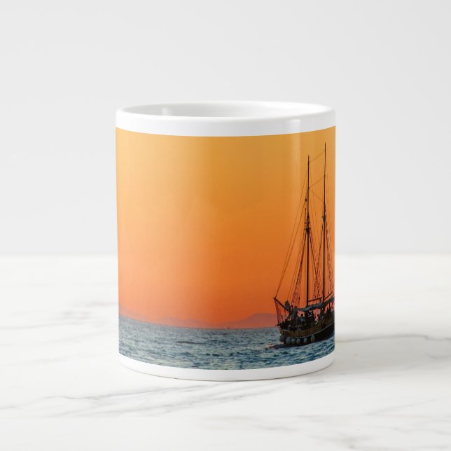 Taza De Café Gigante Tall Ship Coffee Specialty Mug (Frente)