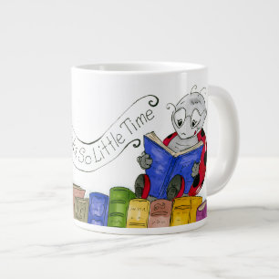Taza De Café Gigante Tan muchos libros, tan poco tiempo
