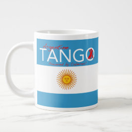 Taza De Café Gigante Tango, como en la vida - un Haiku del tango