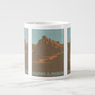 Taza De Café Gigante Taos Pueblos Vintage Nuevo México, afiches de viaj