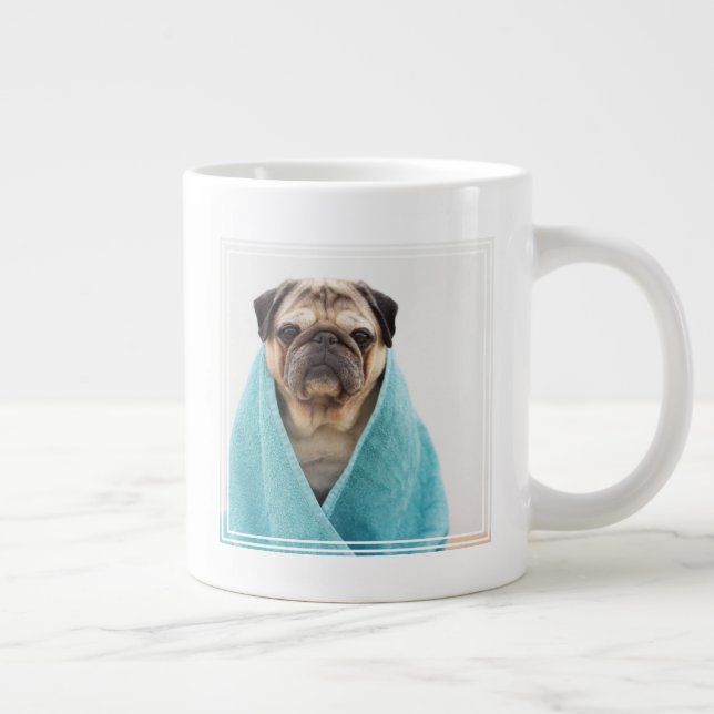 Taza De Café Gigante Tapar una toalla (Derecha)