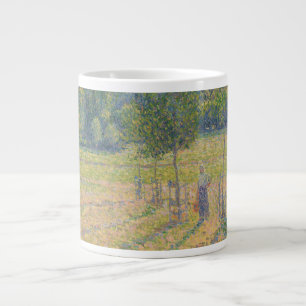 Taza De Café Gigante "Tarde tardía en nuestro prado" - Camille Pissarro