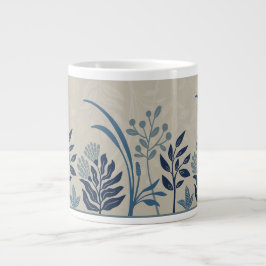 Taza De Café Gigante Tarjeta de arte de jardín botánico popular encanta