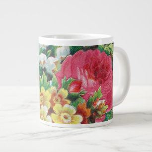 Taza De Café Gigante Tarjeta del Día de San Valentín de la Era Victoria