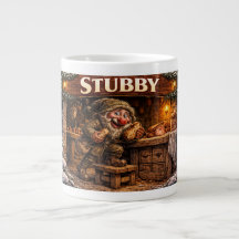Tarjeta postal del Yule Lad islandés Stubby