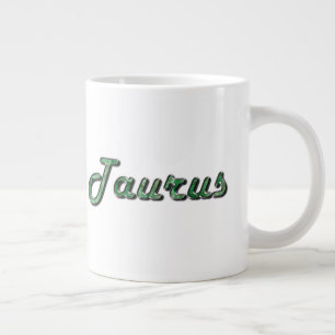 Taza De Café Gigante Tauro en Esmeralda Gemstone