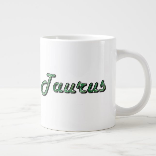 Taza De Café Gigante Tauro en Esmeralda Gemstone (Derecha)