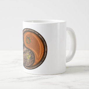Taza De Café Gigante Tauro & Mono de Madera