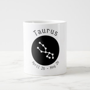 Taza De Café Gigante Taurus Dot Line Jumbo Mug