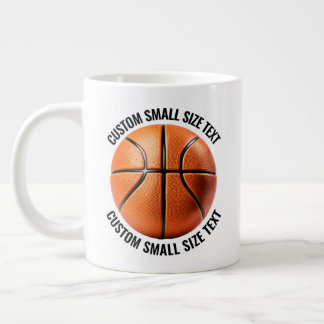 Taza De Café Gigante Taza de baloncesto gigante con texto personalizado
