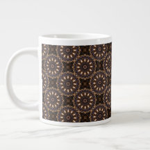 Taza de medallones azul eléctrico - gigante