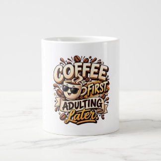Taza De Café Gigante Taza Divertida Café Primero Madurar Después