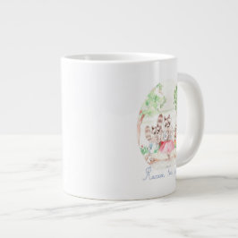 Taza De Café Gigante "Taza enorme de la fiesta del té del mapache"