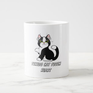 Taza De Café Gigante "Taza Gatito Lindo Corazón Fuerte Gato Esmoquin"