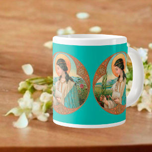 Taza De Café Gigante Taza gigante de Santa Inés de Roma (BK 006)