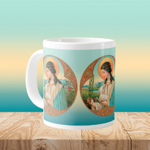 Taza De Café Gigante Taza gigante de Santa Inés de Roma (BK 006)