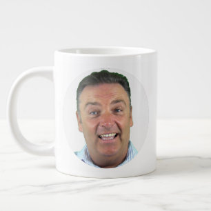 Taza De Café Gigante Taza gigante Jumbo de foto 20oz, marco redondo Taz