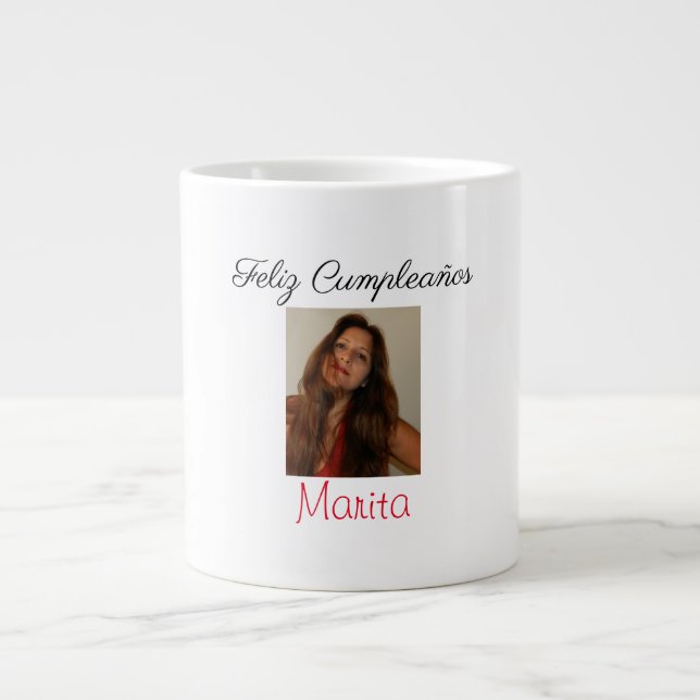 Taza De Café Gigante Taza, Gigante personalizada  (Frente)