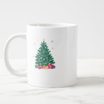 Taza Navideña Festiva – Café y Cocoa para Fiestas