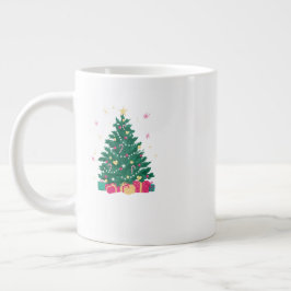 Taza De Café Gigante Taza Navideña Festiva – Café y Cocoa para Fiestas